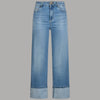 Liu Jo Jeans Flare Vita Alta con Cintura Logo Monogram