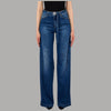 Liu Jo Jeans Flare Vita Alta con Cintura Monogram Regolabile
