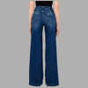 Liu Jo Jeans Flare Vita Alta con Cintura Monogram Regolabile