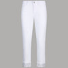 Liu Jo Jeans Skinny Bianchi con Strass e Risvolto Elegante