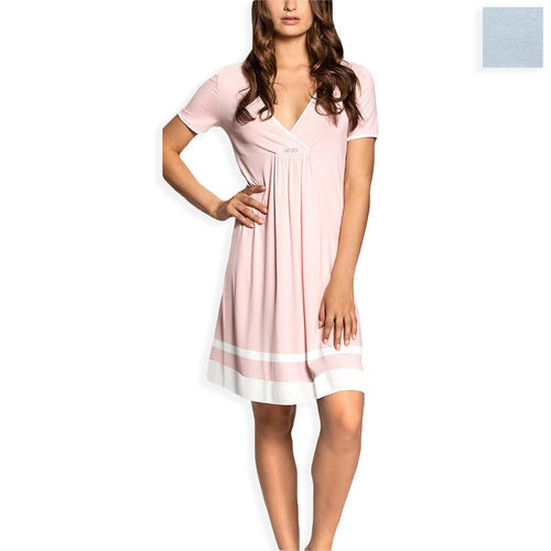 Liu Jo Camicia da Notte Estiva Maniche Corte DL0090 S47 - Passarelli Biancheria