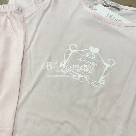 Liu Jo Pigiama Estivo da Donna Maniche Corte e Pantaloncino DL0070 S47