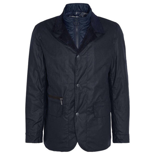 BARBOUR giacche impermeabili uomo barbour - craster wax jacket - blu da uomo