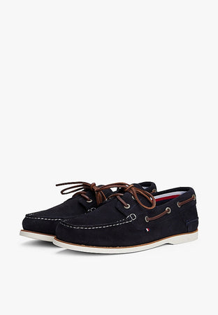 Tommy Hilfiger MOCASSINO TH BOAT SHOE CORE SUEDE da uomo