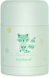 MINILAND Thermos in acciacio - Food Thermy colore Mint - 600ml - realizzato in doppio strato di acciaio che mantiene il cibo freddo o caldo per ore