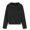 EMPORIO ARMANI felpe senza cappuccio donna emporio armani - sweatshirt - nero da donna