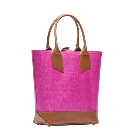 N°21 borse a tracolla donna n21 - vertical shopper raffia - fucsia da donna