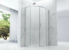 Box Doccia Semicircolare Opaco 6mm Doppia Scorrevole H190cm