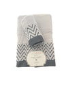 Set Asciugamani 1+1 Via Roma 60 Samba – Spugna di Cotone Jacquard 420 gr/m²