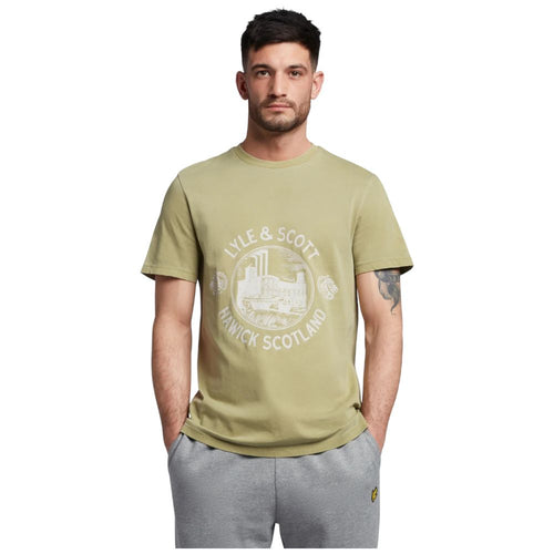 Lyle & Scott t-shirt hawick print verde TS1806V T-shirt Lyle & Scott