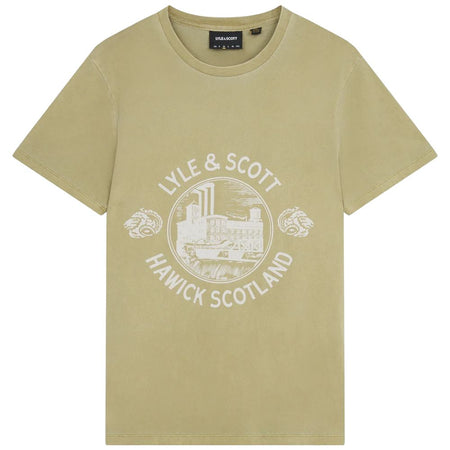 Lyle & Scott t-shirt hawick print verde TS1806V T-shirt Lyle & Scott