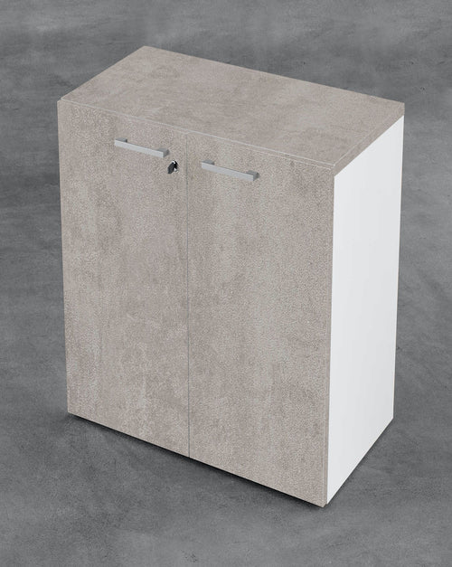 Mobile ufficio in melaminico con ante battenti in vari colori a scelta cm. 90x43x129h