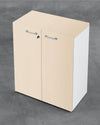 Mobile ufficio in melaminico con ante battenti in vari colori a scelta cm. 90x43x129h