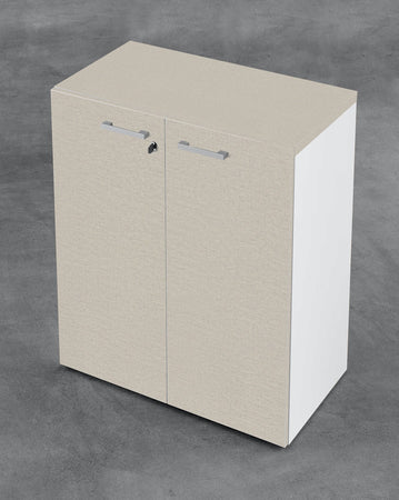 Mobile ufficio in melaminico con ante battenti in vari colori a scelta cm. 90x43x129h
