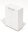 Mobile ufficio in melaminico con ante battenti in vari colori a scelta cm. 90x43x129h