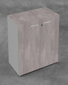 Mobile moderno per ufficio operativo con struttura grigia in melaminico cm. 90x43x129h