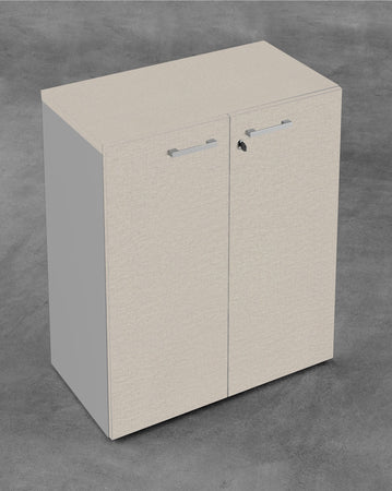 Mobile moderno per ufficio operativo con struttura grigia in melaminico cm. 90x43x129h