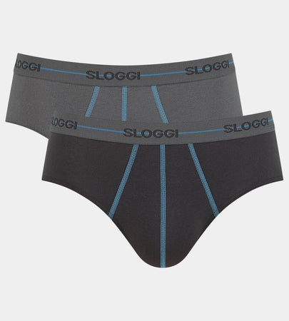 Sloggi Uomo 2 Slip Start Midi 10050546 S13 - Passarelli Biancheria