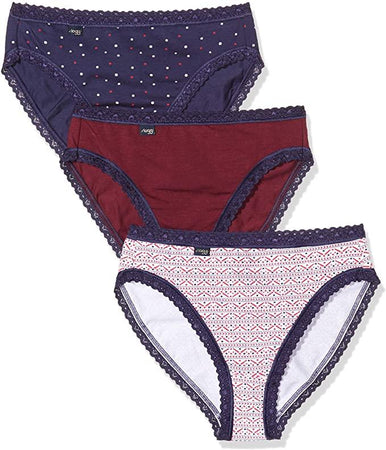 Sloggi Donna 24/7 Weekend Tai C3P 10198237 Confezione 3 Slip Tai S10 - Passarelli Biancheria
