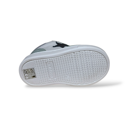 Scarpe Primi Passi Balducci Cita Pelle Bianco Verde Nero Made in Italy Bambino