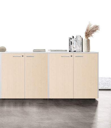 Mobile archivio ufficio in melaminico con 4 ante battenti cm. 180x43x87h