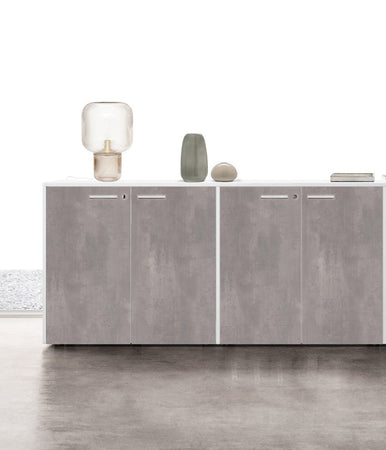 Mobile archivio ufficio in melaminico con 4 ante battenti cm. 180x43x87h