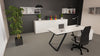 Mobile archivio ufficio in melaminico con 4 ante battenti cm. 180x43x87h