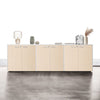 Mobile libreria con 6 ante battenti da ufficio operativo, struttura bianca cm. 270x43x87h