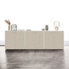 Contenitore ufficio con struttura colore grigio e ante battenti in melaminico cm. 270x43x87h