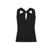Dexterior canotte e top donna d.exterior - lux top nodo - nero da donna