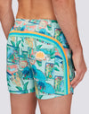 Sundek Costume uomo corto con vita elasticata Repreve con stampa greetings from Mexico