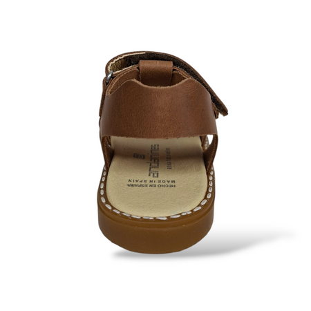 Sandali Bambino Andanines Cuoio Beige Cerimonia Unisex con Velcro - Primavera Estate 2026