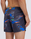 Sundek beachwear costume uomo corto con vita elasticata Repreve con stampa macro logo