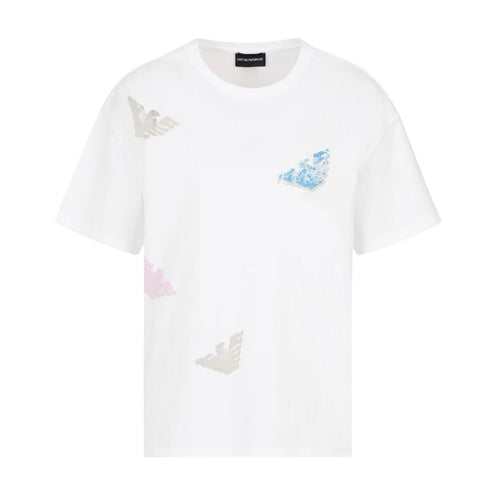 EMPORIO ARMANI t-shirt donna emporio armani - t-shirt - bianco da donna