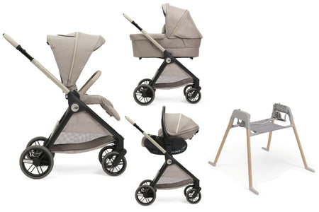 CHICCO Trio Completo BELLAGIO 2, colore COMO LAKE composto da Culla Gran Comfort + Seggiolino Auto First-Seat Recline i-Size (40-87 cm) + Passeggino Bellagio 2 + OMAGGIO Base Stand Lullaglide OMAGGIO