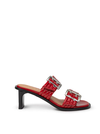 GANNI Sandali Mules Due Fasce con Borchie Forate Ganni da donna