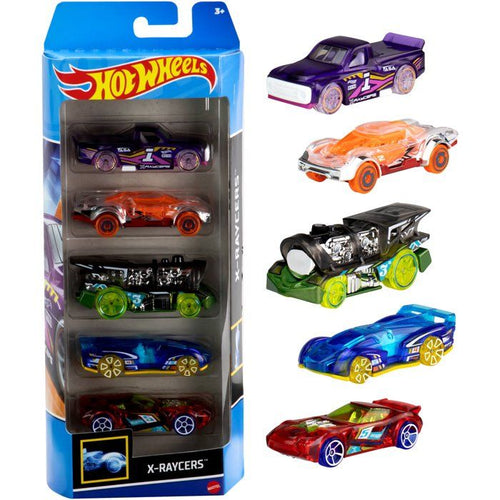 scatola di Hot Wheels 5 voitur