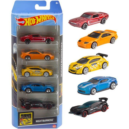 scatola di Hot Wheels 5 voitur