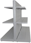 Modulo aggiuntivo scaffale in metallo verniciato per negozi di cm. 97x40x140h