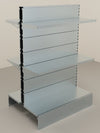 Modulo aggiuntivo scaffalatura zincata di cm. 100x40x140h
