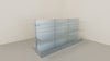 Modulo aggiuntivo scaffalatura zincata di cm. 100x40x140h