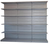 Modulo continuativo scaffale metallico con piani regolabili da negozio cm. 45x30x250h