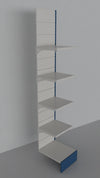 Modulo aggiuntivo scaffale negozio abbigliamento di cm. 45x30x250h