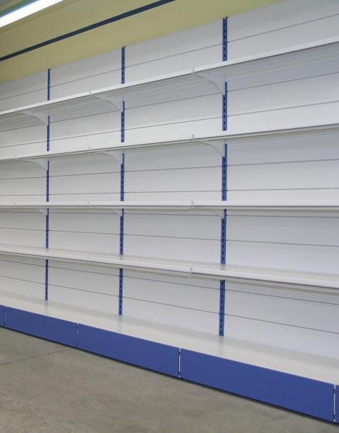 Modulo aggiuntivo scaffale negozio abbigliamento di cm. 45x40x250h