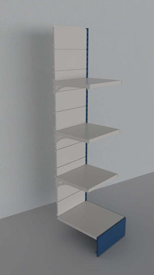 Modulo aggiuntivo di scaffalatura da negozio di cm. 45x50x200h