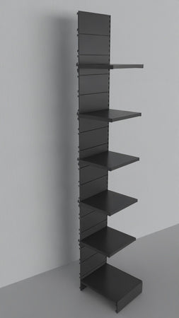 Modulo aggiuntivo per scaffale in metallo verniciato per negozi di cm. 45x50x300h