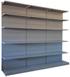 Modulo aggiuntivo scaffale verniciato a piani per negozio di cm. 45x50x250h