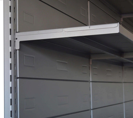 Modulo aggiuntivo scaffale verniciato a piani per negozio di cm. 45x50x250h