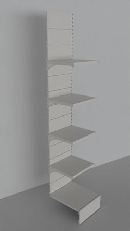 Modulo aggiuntivo di scaffalatura in metallo di cm. 45x50x250h