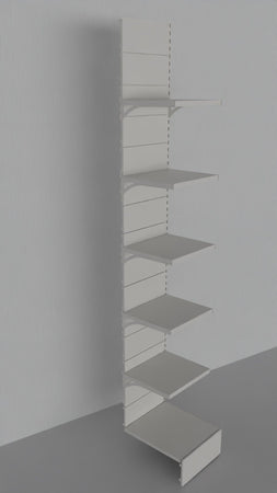 Modulo aggiuntivo scaffalatura verniciata per negozi di cm. 45x50x300h
